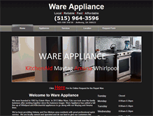 Tablet Screenshot of ankenyappliances.com